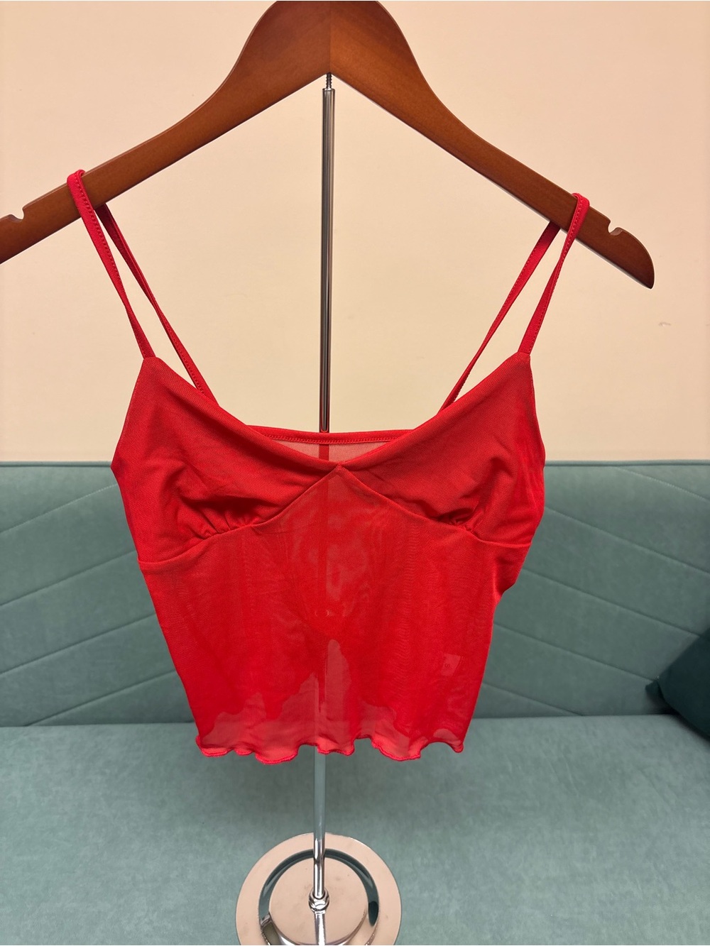 Amazon Red Spaghetti Strap Tank Top